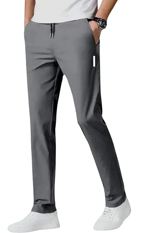 Combo of 2 Men's Sports Regular Fit Lycra Hot Track Pant with Two Side Pockets ( Black + Grey )