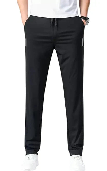 Combo of 2 Men's Sports Regular Fit Lycra Hot Track Pant with Two Side Pockets ( Black + Grey )